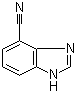 1H-苯并咪唑-4-甲腈分子结构 (CAS 64574-21-6)