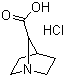 1-氮杂双环[2,2,1]庚烷-7-羧酸盐酸盐分子结构 (CAS 646055-94-9)