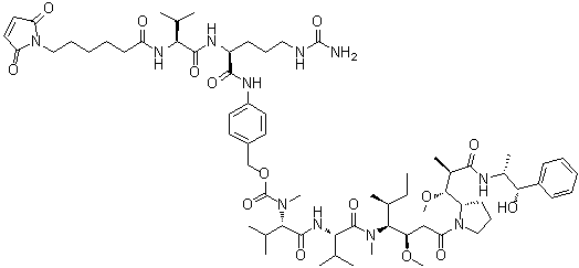 structure of CAS# 646502-53-6, VcMMAE