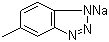 structure of CAS# 64665-57-2, 甲基苯骈三氮唑钠盐