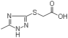 structure of CAS# 64679-65-8, [(5-甲基-1H-1,2,4-三唑-3-基)硫基]-乙酸