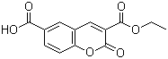 CAS 登录号：6468-72-0, 2-氧代-2H-1-苯并吡喃-3,6-二羧酸 3-乙酯