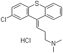 structure of CAS# 6469-93-8, 盐酸氯普噻吨