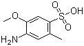 3-氨基-4-甲氧基甲苯-6-磺酸分子结构 (CAS 6471-78-9)