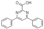 structure of CAS# 6483-96-1, 4,6-Diphenylpyrimidine-2-carboxylic acid