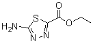 structure of CAS# 64837-53-2, 5-氨基-[1,3,4]噻二唑-2-羧酸乙酯
