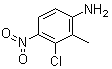 structure of CAS# 64863-10-1, 3-氯-2-甲基-4-硝基苯胺