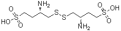(3S,3S')-4,4'-二硫烷二基双(3-氨基丁烷-1-磺酸)分子结构 (CAS 648927-86-0)