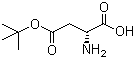 CAS # 64960-75-4, D-Aspartic acid 4-tert-butyl ester, H-D-Asp(OtBu)-OH, D-Aspartic acid beta-tert-butyl ester, D-Aspartic acid 4-(1,1-dimethylethyl) ester