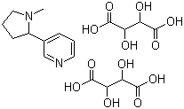 structure of CAS# 65-31-6, Nicotine ditartrate