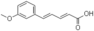 structure of CAS# 6500-63-6, 5-(3-甲氧基苯基)-2,4-戊二烯酸
