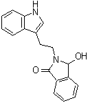 2,3-二氢-3-羟基-2-[2-(1H-吲哚-3-基)乙基]-1H-异吲哚-1-酮分子结构 (CAS 65020-18-0)
