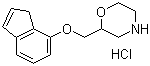 structure of CAS# 65043-22-3, Indeloxazine hydrochloride