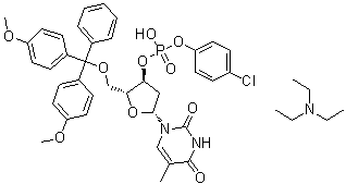 CAS # 65062-61-5, N,N-Diethylethanamine 4-chlorophenyl 5'-O-[bis(4-methoxyphenyl)phenylmethyl]-3'-thymidylate