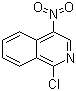 structure of CAS# 65092-53-7, 1-氯-4-硝基异喹啉