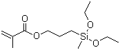 甲基丙烯酰氧基丙基甲基二乙氧基硅烷分子结构 (CAS 65100-04-1)