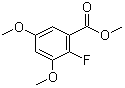 2-氟-3,5-二甲氧基苯甲酸甲酯分子结构 (CAS 651734-58-6)