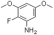 2-氟-3,5-二甲氧基苯胺分子结构 (CAS 651734-61-1)