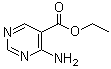 structure of CAS# 65195-35-9, 4-Aminopyrimidine-5-carboxylic acid ethyl ester