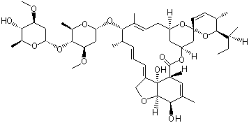 Avermectin B1a molecular structure (CAS 65195-55-3)