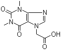 structure of CAS# 652-37-9, 茶碱乙酸