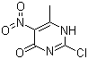structure of CAS# 65224-66-0, 2-Chloro-6-methyl-5-nitro-4(1H)-pyrimidinone