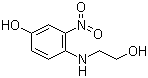 3-硝基-4-(2-羟乙氨基)苯酚分子结构 (CAS 65235-31-6)