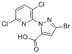 structure of CAS# 652980-08-0, 3-溴-1-(3,6-二氯吡啶-2-基)-1H-吡唑-5-羧酸