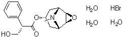 structure of CAS# 6533-68-2, Scopolamine hydrobromide trihydrate