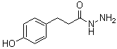 structure of CAS# 65330-63-4, 3-(4-Hydroxyphenyl)propionylhydrazide