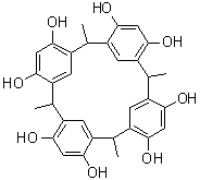 structure of CAS# 65338-98-9, 2,8,14,20-Tetramethylcalix[4]resorcinarene