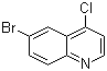 structure of CAS# 65340-70-7, 6-Bromo-4-chloroquinoline