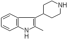 structure of CAS# 65347-61-7, 4-(2-Methyl-3-indolyl)piperidine