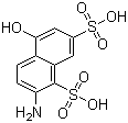 CAS # 6535-70-2, 2-Amino-5-hydroxynaphthalene-1,7-disulfonic acid, 2-Amino-5-hydroxy-1,7-naphthalenedisulfonic acid, 2-Amino-5-naphthol-1,7-disulfonic acid, 3-Amino-4,6-disulfo-8-hydroxynaphthalene, 3-Amino-8-hydroxy-4,6-disulfonaphthalene, 3-Amino-8-naphthol-4,6-disulfonic acid, 6-Amino-1-hydroxy-3,5-naphthalenedisulfonic acid, 6-Amino-1-naphthol-3,5-disulfonic acid, 7-Amino-4-hydroxynaphthalene-2,8-disulfonic acid