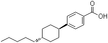structure of CAS# 65355-30-8, 反式-4-戊基环己基苯甲酸
