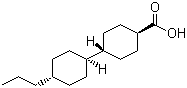 structure of CAS# 65355-32-0, 4-丙基双环己烷甲酸