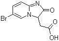 6-溴-2,3-二氢-2-氧代咪唑并[1,2-a]吡啶-3-乙酸分子结构 (CAS 653599-23-6)