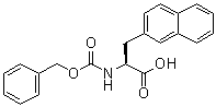 structure of CAS# 65365-16-4, (alphaS)-alpha-[[苄氧羰基]氨基]-2-萘丙酸