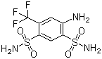 structure of CAS# 654-62-6, 4-Amino-6-(trifluoromethyl)benzene-1,3-disulfonamide