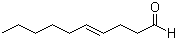 (E)-4-癸烯醛分子结构 (CAS 65405-70-1)