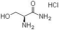L-丝氨酰胺盐酸盐分子结构 (CAS 65414-74-6)