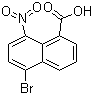 structure of CAS# 65440-41-7, 5-溴-8-硝基萘-1-甲酸