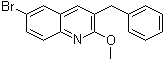 3-苄基-6-溴-2-甲氧基喹啉分子结构 (CAS 654655-69-3)