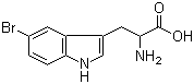 5-溴色氨酸分子结构 (CAS 6548-09-0)
