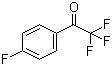 structure of CAS# 655-32-3, 4'-Fluoro-2,2,2-trifluoroacetophenone