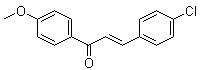 structure of CAS# 6552-68-7, 3-(4-氯苯基)-1-(4-甲氧基苯基)-2-丙烯-1-酮