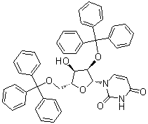 structure of CAS# 6554-11-6, 2',5'-双(三苯甲基)尿苷