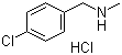 N-甲基-4-氯苄胺盐酸盐分子结构 (CAS 65542-24-7)