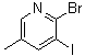 structure of CAS# 65550-82-5, 2-Bromo-3-iodo-5-methylpyridine