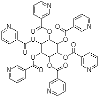 structure of CAS# 6556-11-2, 肌醇烟酸酯